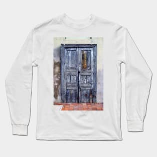 An Old Door in Milan. Corso Lodi, 47 Long Sleeve T-Shirt